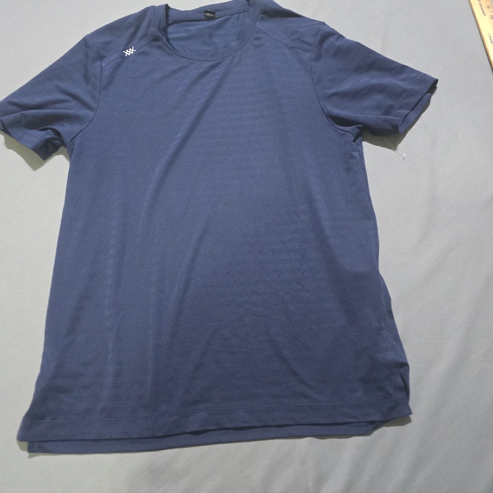 Flaws Rhone Reign T Shirt Mens Medium Blue Short Sleeve Performance Activewear